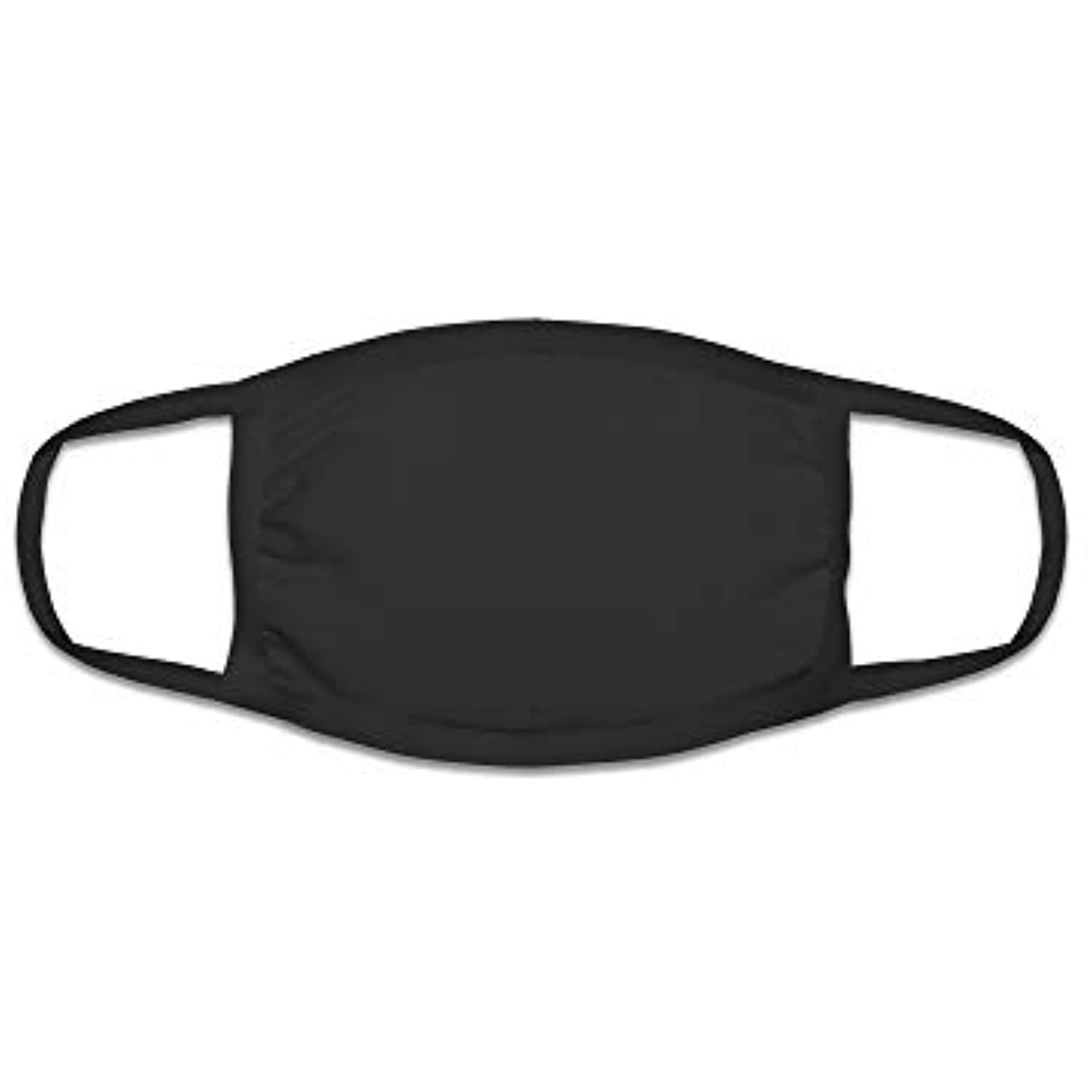 Fruit of the Loom Reusable Cotton Face Mask (Pack of 50 - Black)