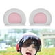 thumbnail image 3 of Orejas de casco de motocicleta Decoración de casco de bicicleta Orejas de oso Lindo y encantador accesorio para casco Blanco, 3 of 8