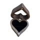 thumbnail image 4 of Caja de madera para anillos de boda, elegante y portátil, con forma de corazón, para guardar joyas, para propuestas de matrimonio o cumpleaños., 4 of 8