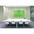 thumbnail image 2 of Ghent Harmony Magnetic Glass Dry-Erase Board Green 8'W x 4'H (HMYRM48GN), 2 of 2