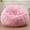 Pink, variant on Fluffy Bean Bag for Stuffed Animals Storage, Faux Fur Washable Bean Bag Chair Cover(No Filler) for Textile Plush Toys, Beanbag Chair Cover for Adults Kids Teens, 7FT, Pink