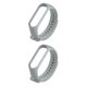 thumbnail image 4 of Inteprter Correa de repuesto para Mi 3 de TPU Correa de muñeca inteligente Reemplazar accesorios Gris 2piezas, 4 of 5