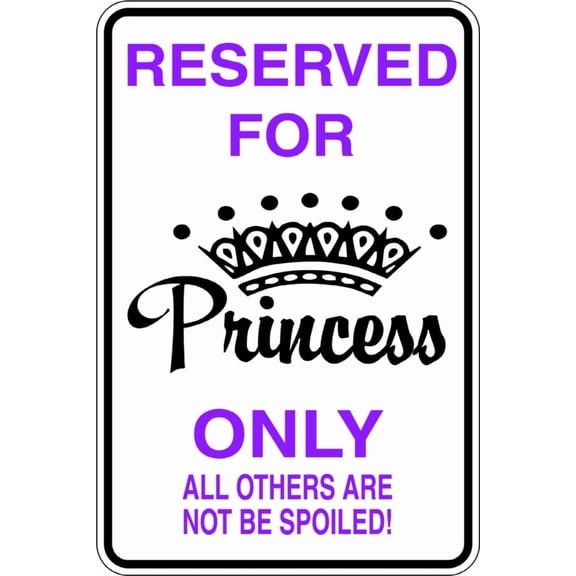 New Wall Ideas Reserved For Princess Girls Bed Room 9 X18"