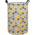thumbnail image 1 of Round Stora Basket Laundry Basket Foldable Coating For Bed, 1 of 5