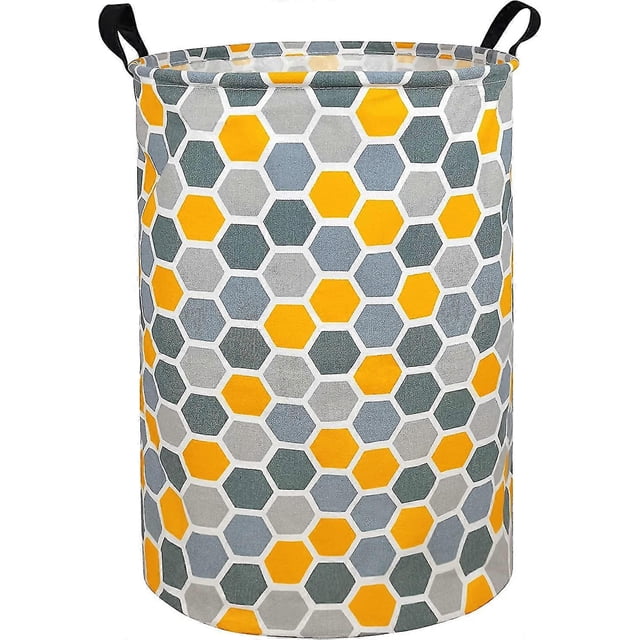 Round Stora Basket Laundry Basket Foldable Coating For Bed