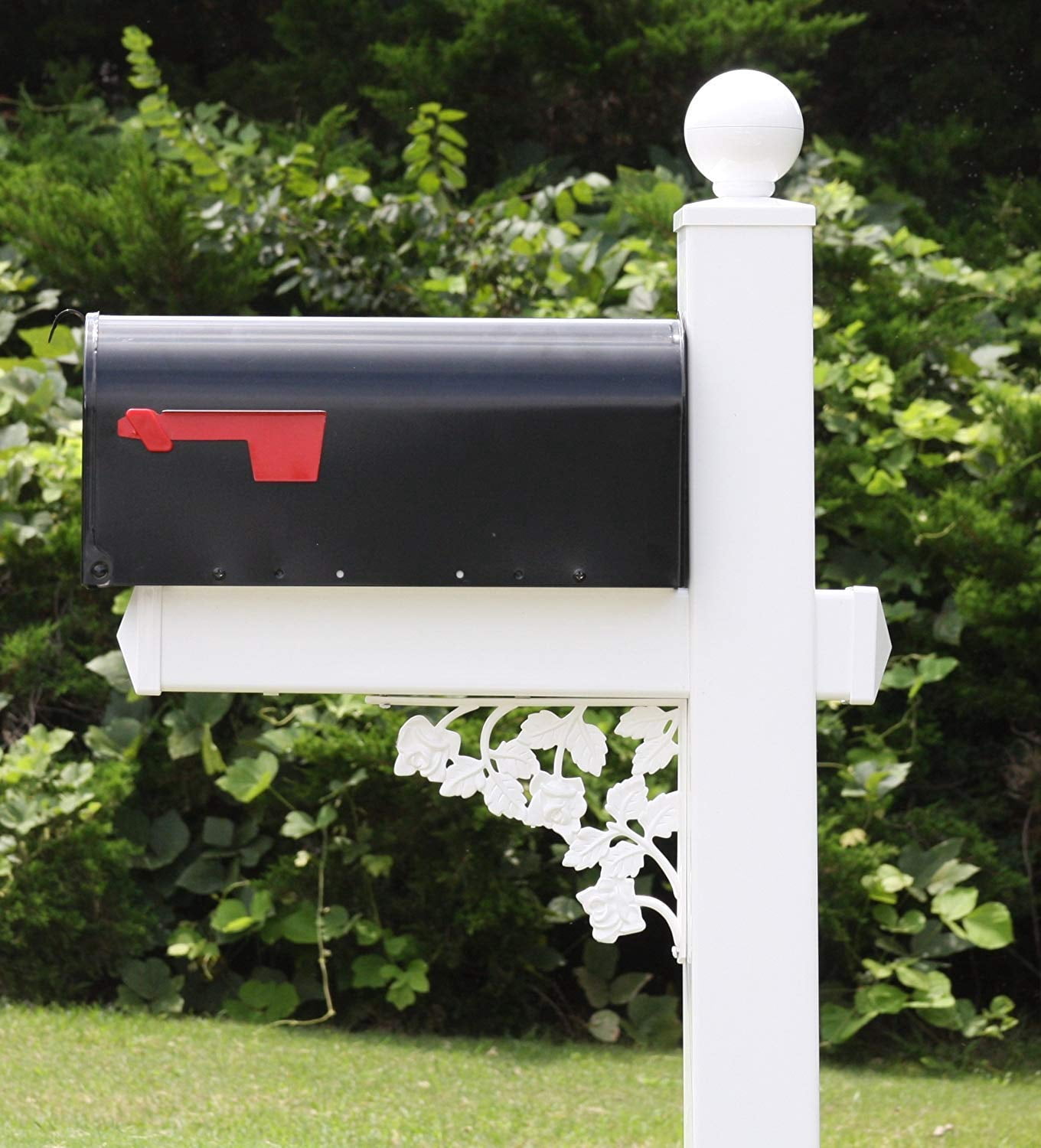 4Ever Products The Truman System White Galvanized Steel Mailbox, Rust Resistant