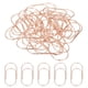 thumbnail image 1 of Uxcell 2'' x 1'' Clip de papel grande, 20 piezas de clips de papel metálicos de formas variadas para la organización de documentos de oficina, color oro rosa, 1 of 6