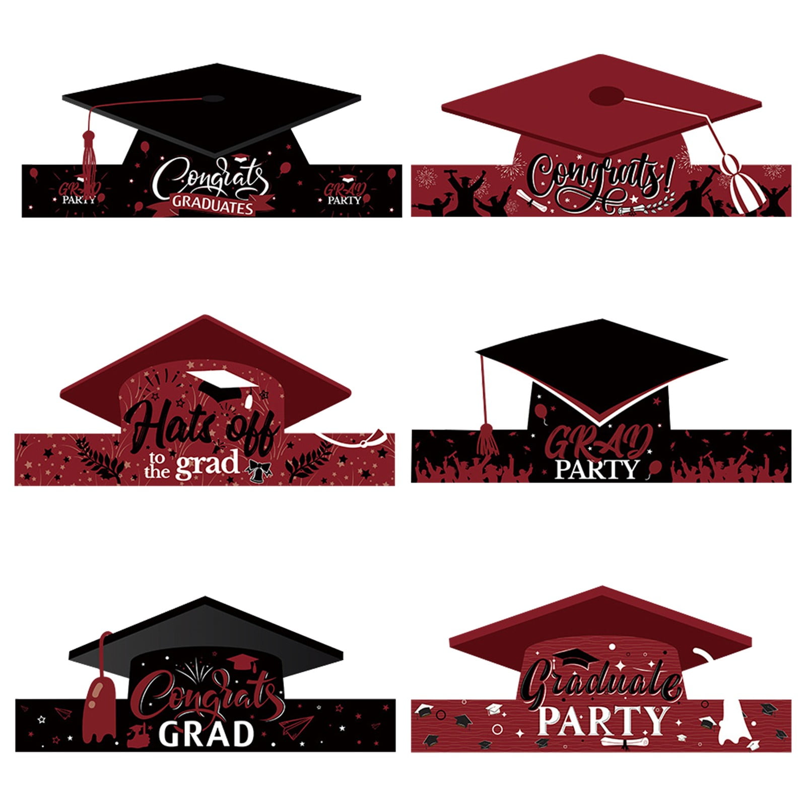 36Pcs Handmade Paper Graduation Cap, 2026 Graduation Decorations, Graduation Party Decorations, Graduation Decorations, Graduation Party Photo Booth Props Kit