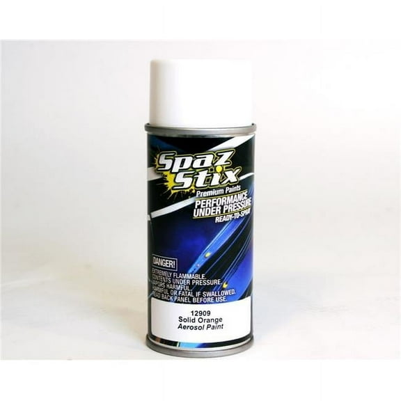 Spaz Stix 12909 Solid Orange Aerosol Paint 3.5oz Can