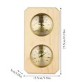 thumbnail image 3 of Special Temperature And Humidity Meter For Sauna Room To High Temperature And Wall Mounted Accurate Needle Display Sauna Accessories, 3 of 7