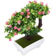 thumbnail image 1 of HSHDLDF Artificial Plant Potted Fake Flower Potted Fake Flower Tree Potted Fake Blossom Flower Potted for Home Living Room Office Desktop Decor (Crescent Moon), 1 of 6