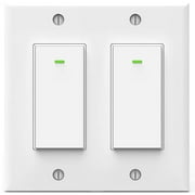WiFi Light Switch Smart Switch 2 Gang Touch Wall Switch - Compatible with Alexa Google Assistant