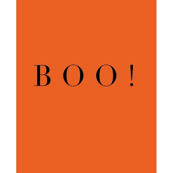 Holiday Celebrations: Boo! : A decorative Halloween book - Stack deco books together to create a custom Halloween phrase or message in any room - Perfect for party tables, bookshelves and interior design styling (Series #3) (Paperback)