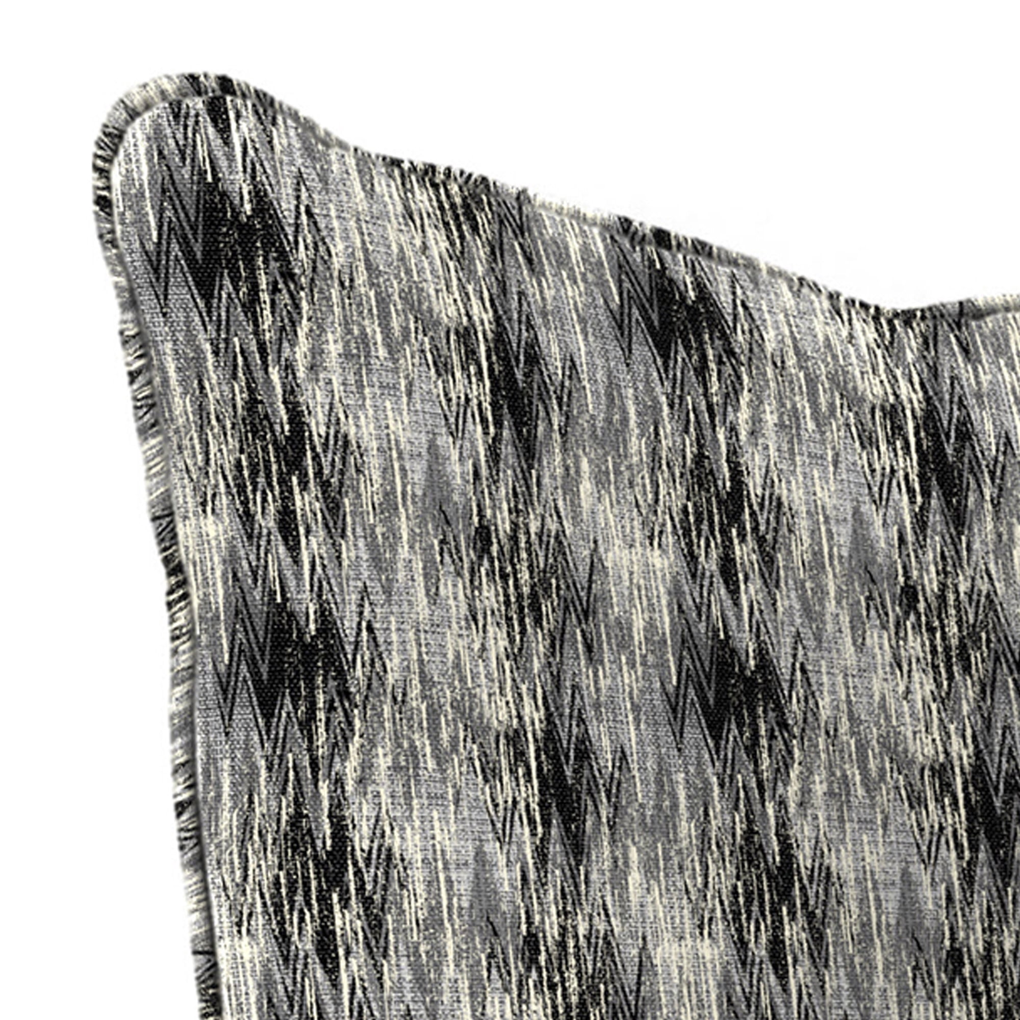 Jordan Manufacturing 46.5" x 24" Bentoga Gunstock Gray Abstract Rectangular Outdoor Deep Seat Chair Cushion Set with Welt