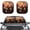 Cardinal Hibiscus Flower, variant on Xoenoiee Owl Flower Moon Cloud Print 2pcs Windshield Sun Shade for SUV Truck (28.5x25.5 Inches), Sun Shade Windshield, Shades for Front Windows, Protector Blocks UV