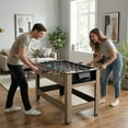 thumbnail image 2 of Gymax 2-in-1 Swivel Game Table 49'' Foosball Pool Billiards Combination Game Table Set, 2 of 10