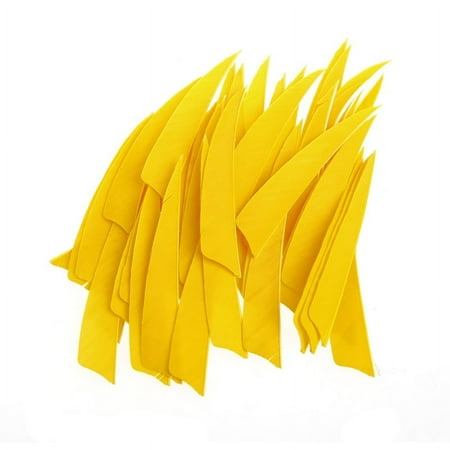 50Pcs 4 inch Shield Shape Turkey Feather for Arrow Archery Hunting Fletching for
