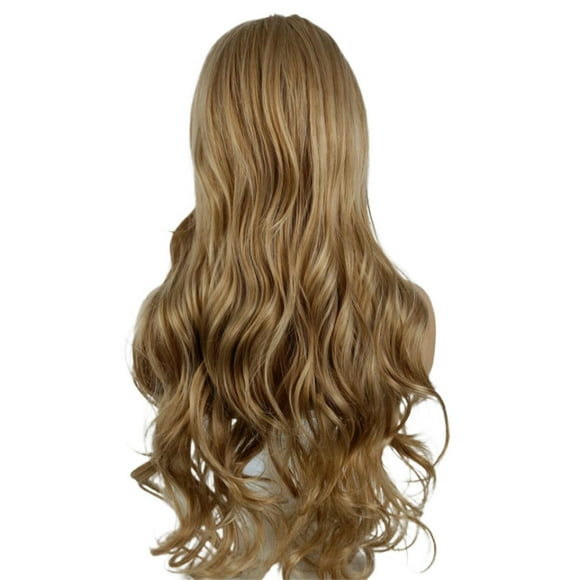 【NEW SALE】Curly Human Hair Wig Women Gradient Wigs Long Curly Hair Wig Natural European And American Wave-like Curl Hair Wig