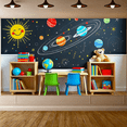 thumbnail image 5 of Outer Space Themed Colorful Backdrop Banner with Planets Stars and Sun for Kids Room Decor Party Supplies Photography Props Classroom Decoration Space Party Decorations, 5 of 7