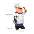 thumbnail image 2 of Moluckfu Adorno De Chef Europeo En Resina Multicolor Para De Hogar Y Café, 2 of 7