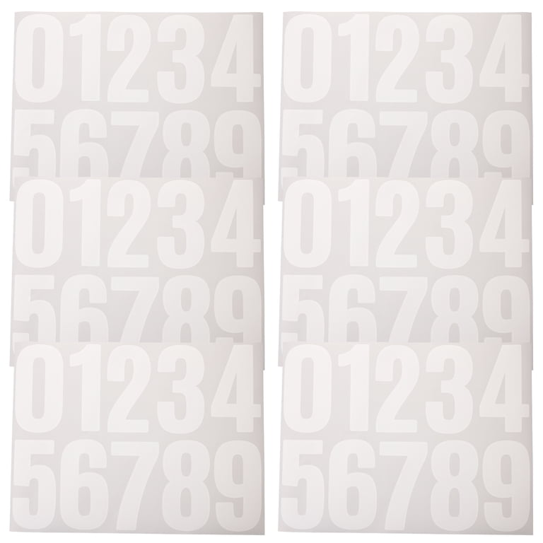 Reflective 4 Inch Reflective Mailbox Numbers - 40 Pcs With Finger ...