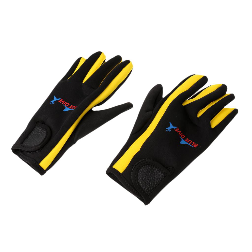 Comfortable Warm 1.5mm Winter Swimming Gloves Anti-slip Neoprene Diving Gloves 