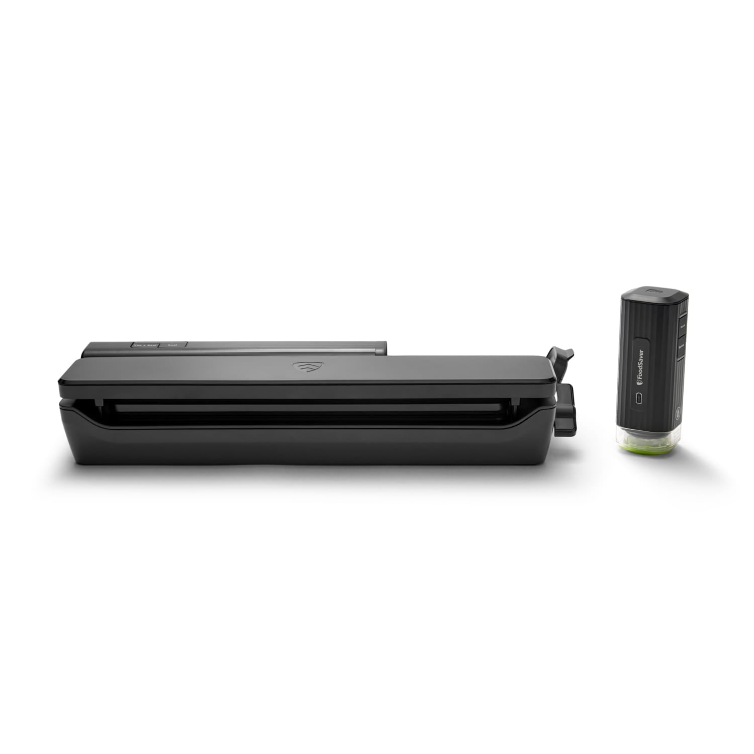FoodSaver Handheld+ 2-in-1 Vacuum Sealing System (Vacuum Sealers), Handheld and Countertop Vacuum Sealer, Matte Black