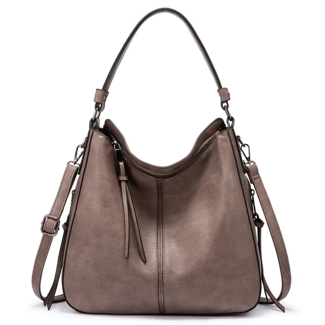 Bolsos Hobo Realer de piel sintética de gran capacidad para mujer