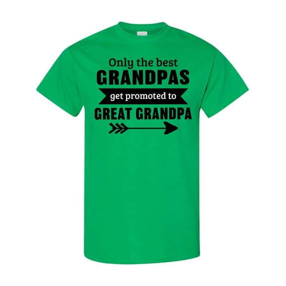 Inktastic Only the Best Grandpas Get Promoted to Great Grandpa T-Shirt