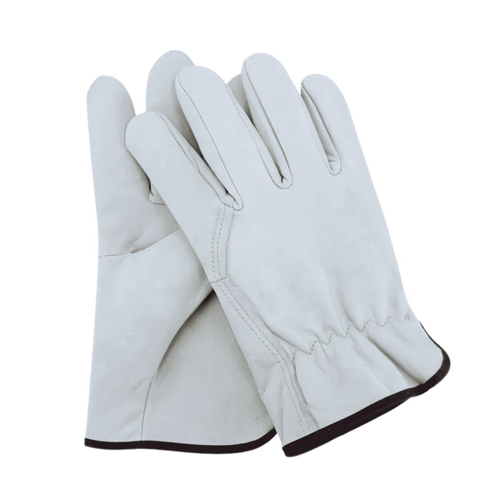 Paknada Premium 12 Pair Goatskin Leather Work Gloves, Comfortable for Construction and Outdoor Use