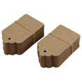 thumbnail image 4 of 150x Rustic 40mmx70mm Scalloped Kraft Paper Card,Blank Brown Tag,Wedding Favour,Gift Tag,DIY Tag,Luggage Tag,Price Label - Small, 4 of 6