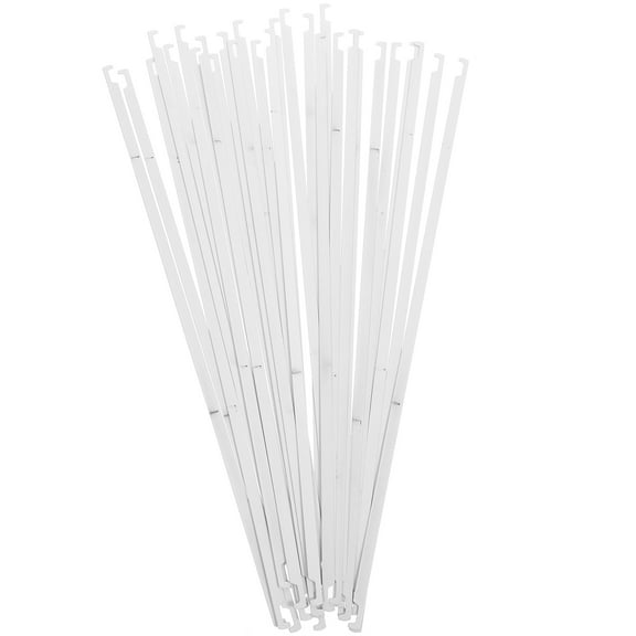 PBPBOX Bill Holder Hanging File Bars White 25pcs