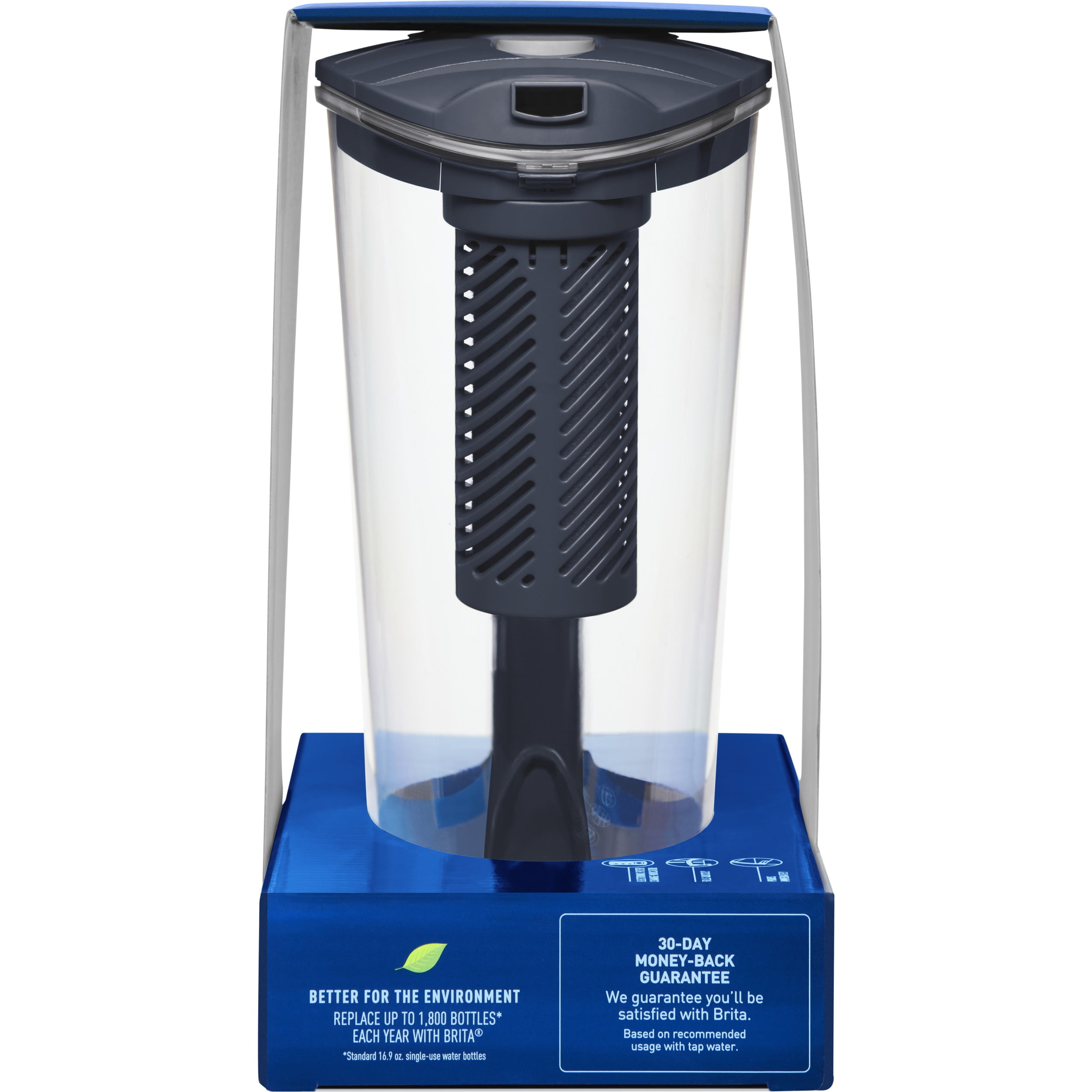 Brita Large Stream Filter as You Pour Plastic 10-Cup Gray Water Filter Pitcher