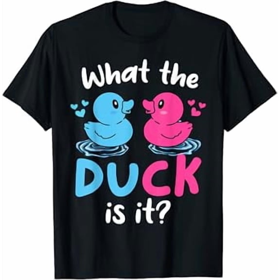 What the ducks is it Baby Gender reveal party baby shower T-Shirt