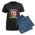 thumbnail image 5 of CafePress - Mclean Coat Of Arms Women's Dark Pajamas - Women's Short Sleeve Print T-Shirt and Pants Dark Cotton Pajama Set, 5 of 7