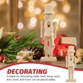 thumbnail image 2 of OUNONA Blank Nutcracker Wood DIY Painting Indoor Space Christmas Decoration 3pcs, 2 of 8