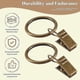 thumbnail image 4 of 40 Pack Vintage Curtain Clips, Strong Metal Decorative Rustproof Drapery Curtain Ring with Clip Bron hwy, 4 of 5