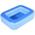 thumbnail image 1 of Inflatable Kiddie Pool, 45" x 35" X 14" Blue Kids Swimming Pool Summer Water Fun, 1 of 5