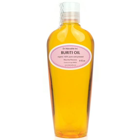 Dr Adorable - 8 oz - Buriti Exotic Oil - 100% Pure Organic Cold Pressed Natural
