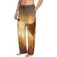 thumbnail image 6 of Sikiie Castle Cool Fire Dragon Mens Pajama Pants Sleep & Lounge Pants, PJ Bottoms With elastic waistb and Pockets Large, 6 of 6