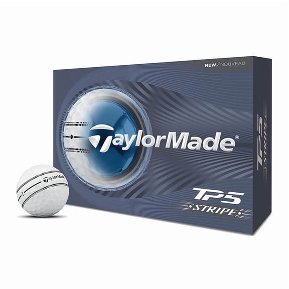 TaylorMade 2026 TP5 Stripe Golf Balls 12pk, White