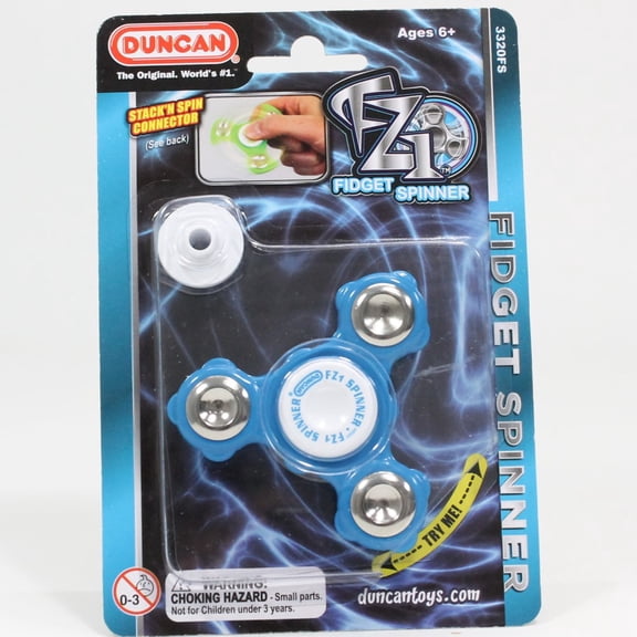 Duncan FZ1 Fidget Spinner - Stack and Spin Connector Included- Shapes Vary (Blue)