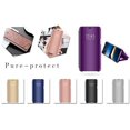 thumbnail image 2 of Compatible avec Galaxy S9 Étui de Téléphone Cellulaire Miroir à Rabat Housse de Protection Étui de Téléphone Cellulaire Étui Housse à Rabat Métallique Femme Miroir Housse de Protection Étui en Cuir Pu Or Rose, 2 of 4