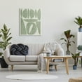 thumbnail image 3 of Stupell Industries Modern Green Shapes Abstract Painting Gallery Wrapped Canvas Art Print Wall Art, 30 x 40, 3 of 8