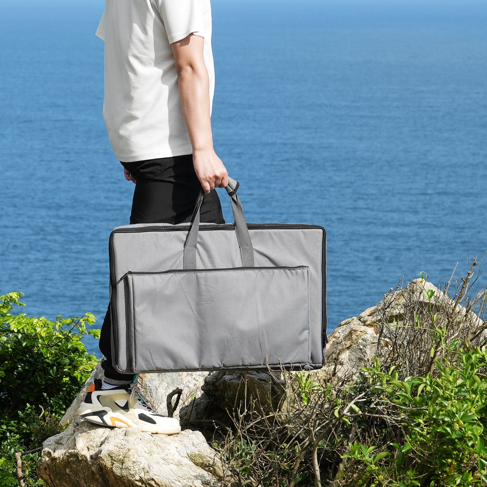 Eightwood Outdoor Bag Oxford Cloth Handbag Storage Bag for Starlink Gen3 Accessories  Gray