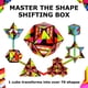 thumbnail image 4 of Caja de cambios con forma de Shashibo de Fidget Toy con 36 imanes, vitrales, 4 of 8