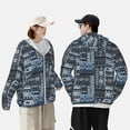 thumbnail image 5 of Picia Snowflake Vintage Pattern Women's Men's UPF 50+ Sun Protection Hoodie Shirt Long Sleeve SPF Fishing Outdoor UV Hiking Lightweight Shirts-X-Large, 5 of 9