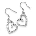 thumbnail image 1 of Sterling Silver CZ Heart Earrings QE4215, 1 of 2