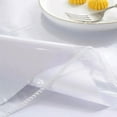 thumbnail image 4 of Clear Plastic Table Cover Protector 100% Waterproof Table Protector Crystal Clear Plastic Tablecloth Cover for Dining Table Heavy Duty Vinyl, 4 of 5