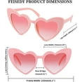 thumbnail image 5 of FEISEDY Vintage Heart Shaped Sunglasses Women Stylish Love Eyeglasses B2421-P1, 5 of 14